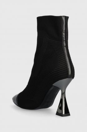 Karl Lagerfeld botine DEBUT femei, culoarea negru, cu toc drept, KL32061
