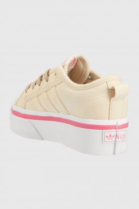 adidas Originals tenisi copii NIZZA PLATFORM C culoarea bej