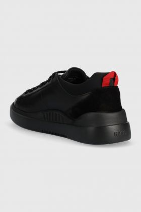 HUGO sneakers din piele Blake culoarea negru, 50498479