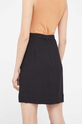 Dkny fusta culoarea negru, mini, evazati