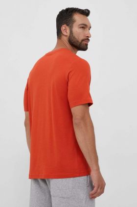 adidas Originals tricou din bumbac culoarea portocaliu, neted