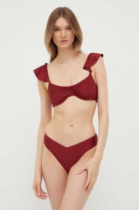 Abercrombie & Fitch chiloti de baie culoarea bordo