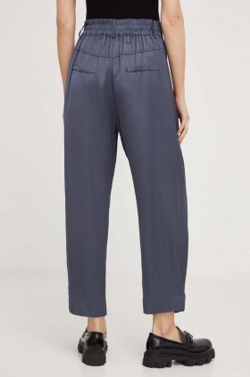 Answear Lab pantaloni femei, culoarea gri, lat, high waist