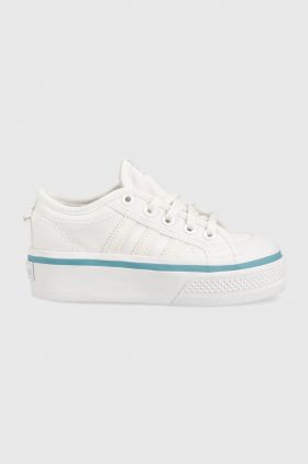 adidas Originals tenisi copii NIZZA PLATFORM C culoarea alb