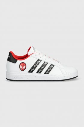 adidas sneakers pentru copii x Marvel, GRAND COURT Spider culoarea alb