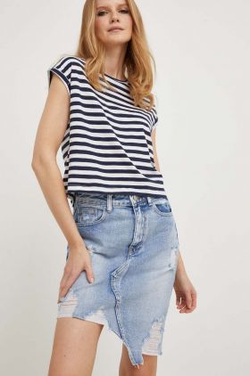 Answear Lab fusta jeans mini, drept