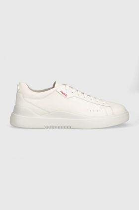 HUGO sneakers din piele Blake culoarea alb, 50499261