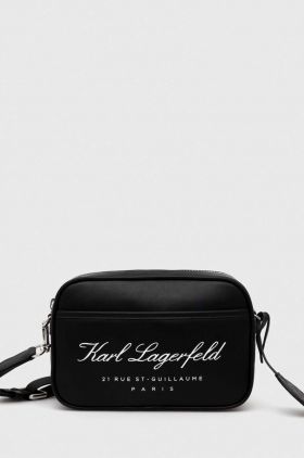 Karl Lagerfeld poseta culoarea negru