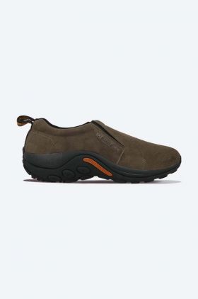 Merrell pantofi de piele intoarsa barbati, culoarea maro