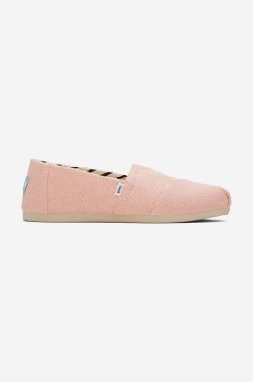 Toms espadrile Alpargata 10019634 PEACH BLUSH femei, culoarea portocaliu