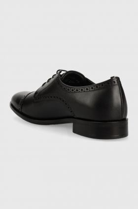 BOSS pantofi de piele Colby barbati, culoarea negru, 50498466