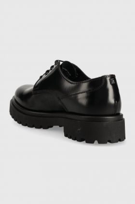 Karl Lagerfeld pantofi de piele KONTEST barbati, culoarea negru, KL12423