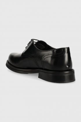 Karl Lagerfeld pantofi de piele KRAFTMAN barbati, culoarea negru, KL11423