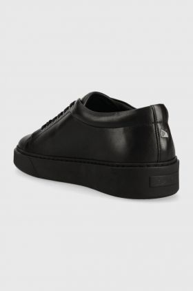 Karl Lagerfeld sneakers din piele FLINT culoarea negru, KL53320