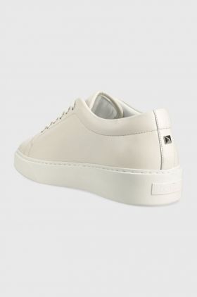 Karl Lagerfeld sneakers din piele FLINT culoarea alb, KL53320