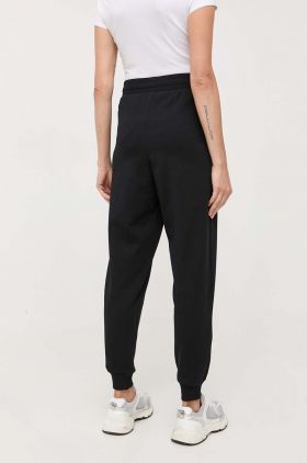 Armani Exchange pantaloni de trening din bumbac culoarea negru, neted