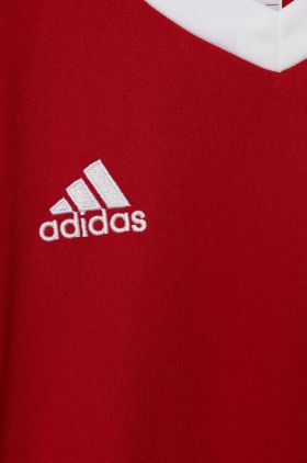 adidas Performance tricou copii culoarea rosu, neted