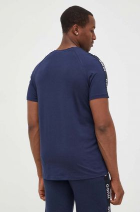 HUGO tricou lounge culoarea bleumarin, cu imprimeu 50504270