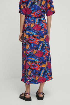 Medicine fusta culoarea negru, maxi, evazati