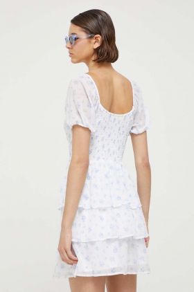 Hollister Co. rochie culoarea alb, mini, evazati