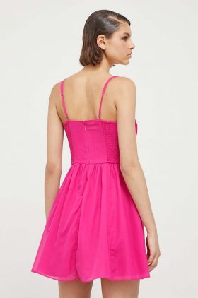 Abercrombie & Fitch rochie culoarea roz, mini, evazati