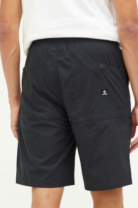 Converse pantaloni scurti din bumbac culoarea negru