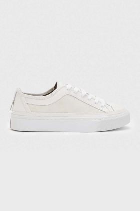 AllSaints sneakers din piele MILLA culoarea bej, WF716Y