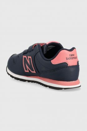 New Balance sneakers pentru copii PV500CF1 culoarea albastru marin