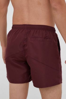 Armani Exchange pantaloni scurti de baie culoarea bordo