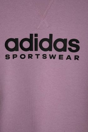 adidas bluza copii culoarea violet, cu imprimeu