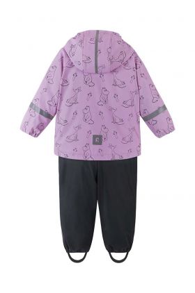 Reima jachetă și pantaloni pentru copii Moomin Plask culoarea violet
