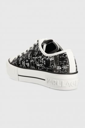 Karl Lagerfeld tenisi KAMPUS MAX femei, culoarea negru, KL60418
