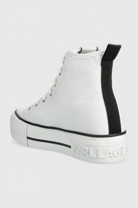 Karl Lagerfeld tenisi KAMPUS MAX femei, culoarea alb, KL60450N