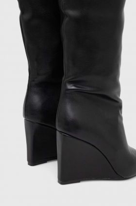 Steve Madden cizme Showout femei, culoarea negru, toc pana, SM11002594