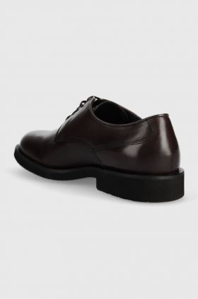 BOSS pantofi de piele Baird barbati, culoarea maro, 50497842