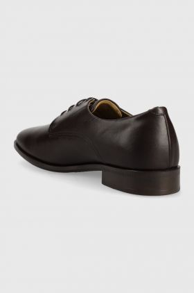 BOSS pantofi de piele Colby barbati, culoarea maro, 50498467