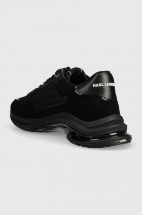 Karl Lagerfeld sneakers LUX FINESSE culoarea negru, KL53165A