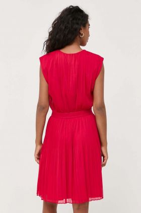 Armani Exchange rochie culoarea rosu, mini, evazati