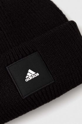 adidas Performance caciula culoarea negru, din tricot gros