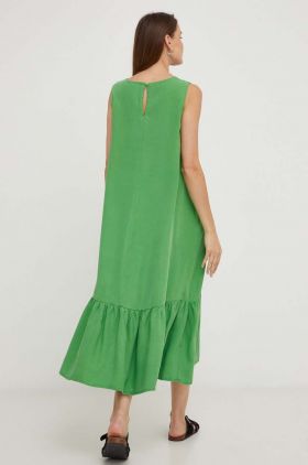 Answear Lab rochie culoarea verde, midi, drept