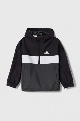 adidas geaca copii culoarea negru