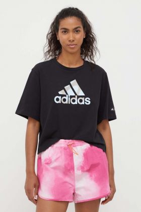 adidas Performance tricou din bumbac x MARIMEKKO culoarea negru