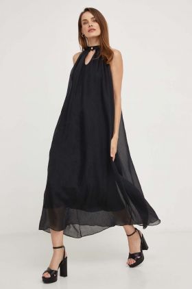 Answear Lab rochie culoarea negru, maxi, drept