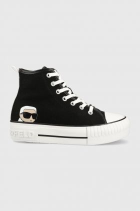 Karl Lagerfeld tenisi KAMPUS MAX femei, culoarea negru, KL60450N