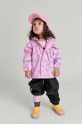 Reima jachetă și pantaloni pentru copii Moomin Plask culoarea violet