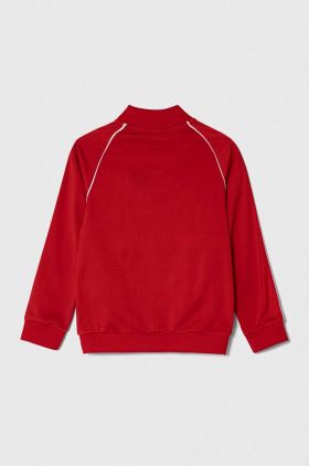 adidas Originals bluza copii culoarea rosu, cu imprimeu