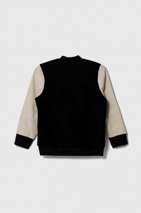 adidas Originals geaca bomber pentru copii culoarea negru