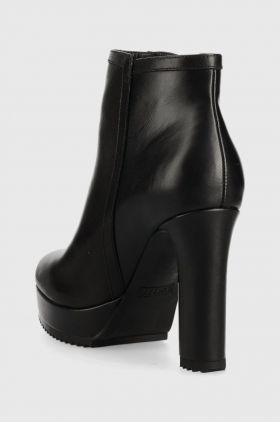 Dkny botine K2304397 femei, culoarea negru, toc pana, Liana