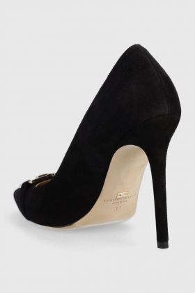 Elisabetta Franchi tocuri din piele intoarsa culoarea negru, SA47B36E2