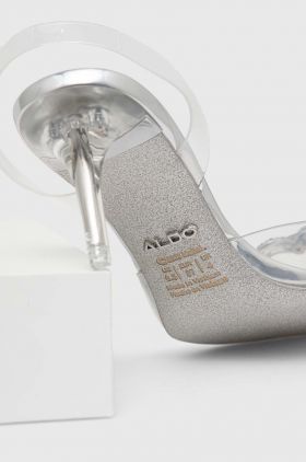 Aldo pantofi cu toc Barbieslingb culoarea transparent, cu toc deschis, 13642162.BARBIESLINGB